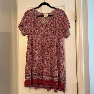 Knox Rose Purple and Pink Floral Top